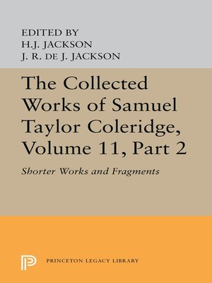 cover image of The Collected Works of Samuel Taylor Coleridge, Volume 11, Part 2